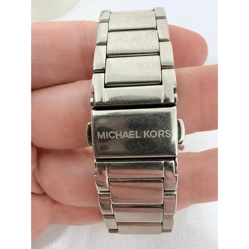 MICHAEL Michael Kors MK5275 Silver Chronograph Crystal Watch